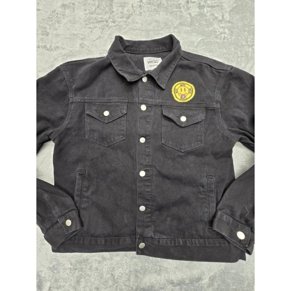 WESC Jean Jacket Black Mens S/Womens M‎ Conspiracy